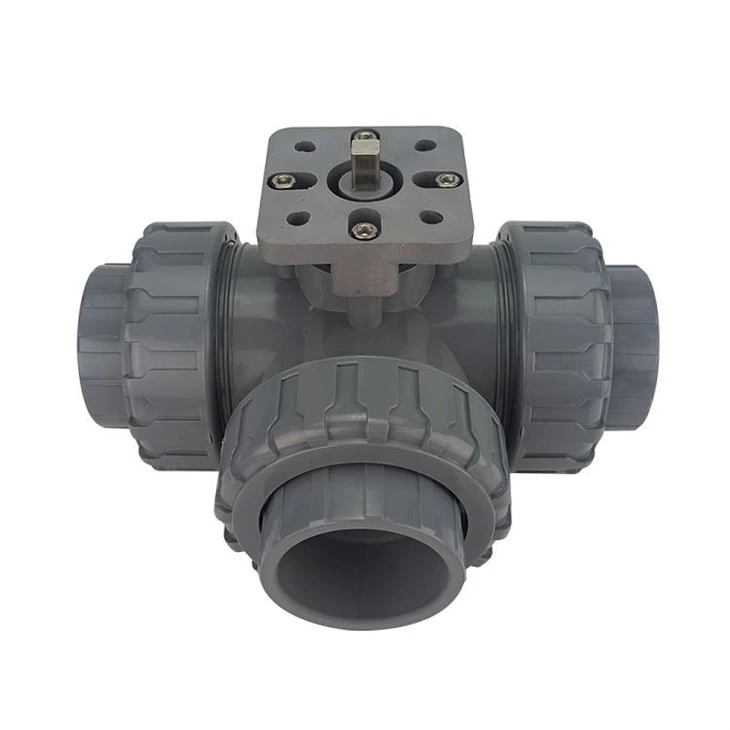 Actuated Plastic 3 Way Ball Valve Actuated Plastic 3 Way Ball Valve
